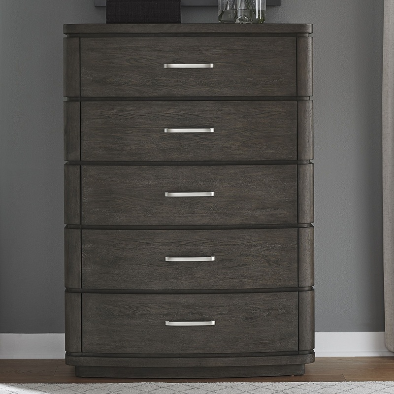 Cascade Falls – 5 Drawer Chest – Satin Espresso