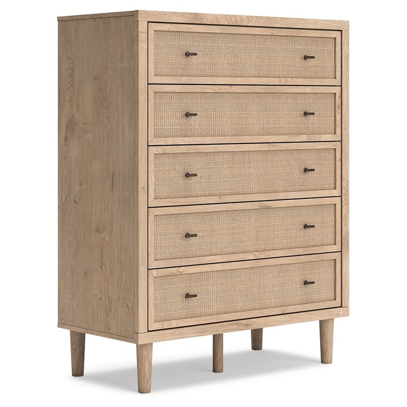 Cielden – Two-Tone – Five Drawer Wide Chest