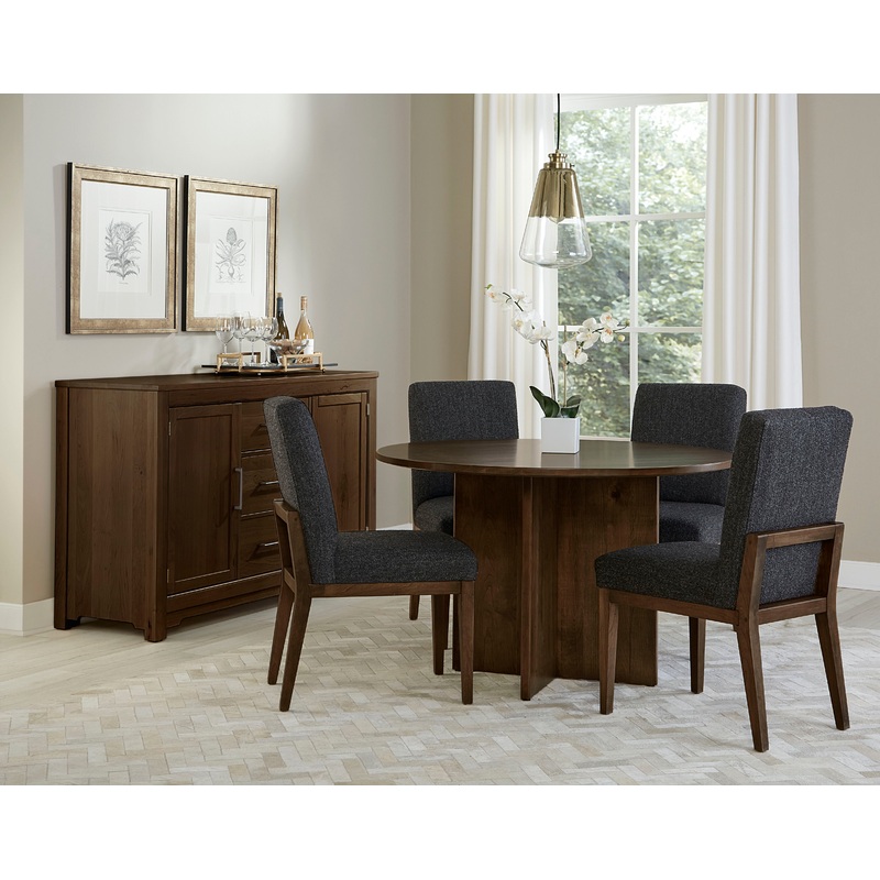 Crafted Cherry – Dining Table With Wood Pedestal