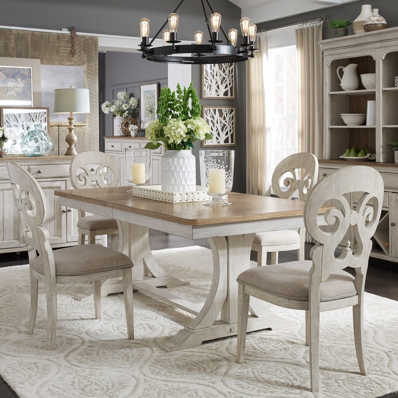 Farmhouse Reimagined – Trestle Table – White