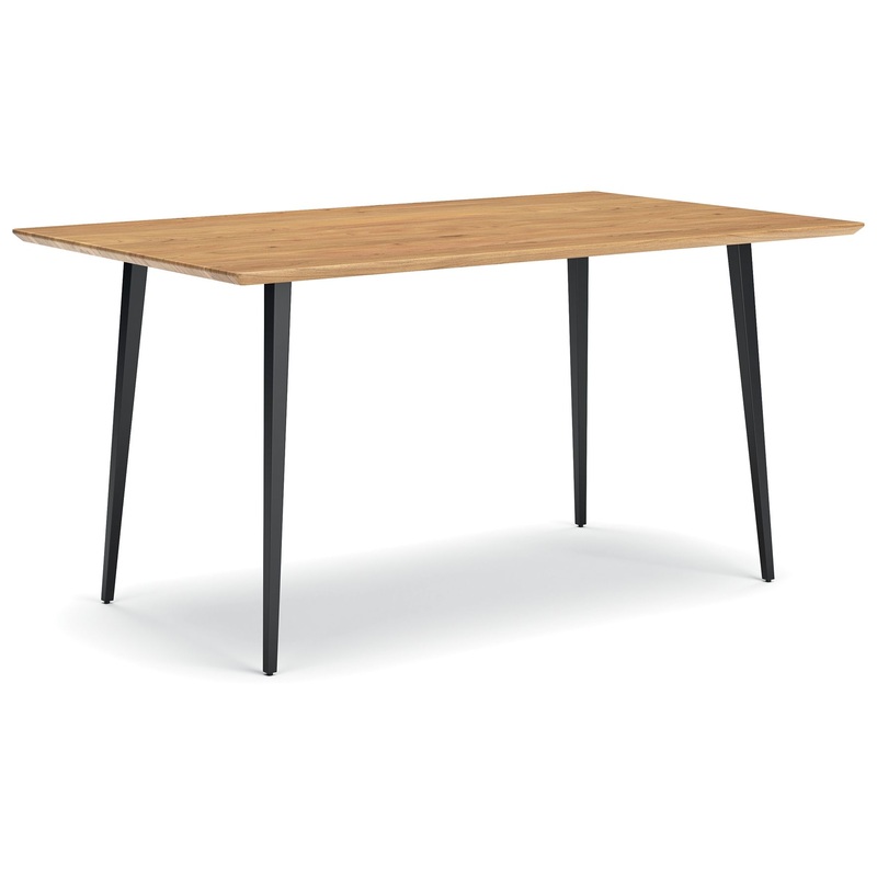 Gretlynn – Black / Natural – Rectangular Dining Room Table