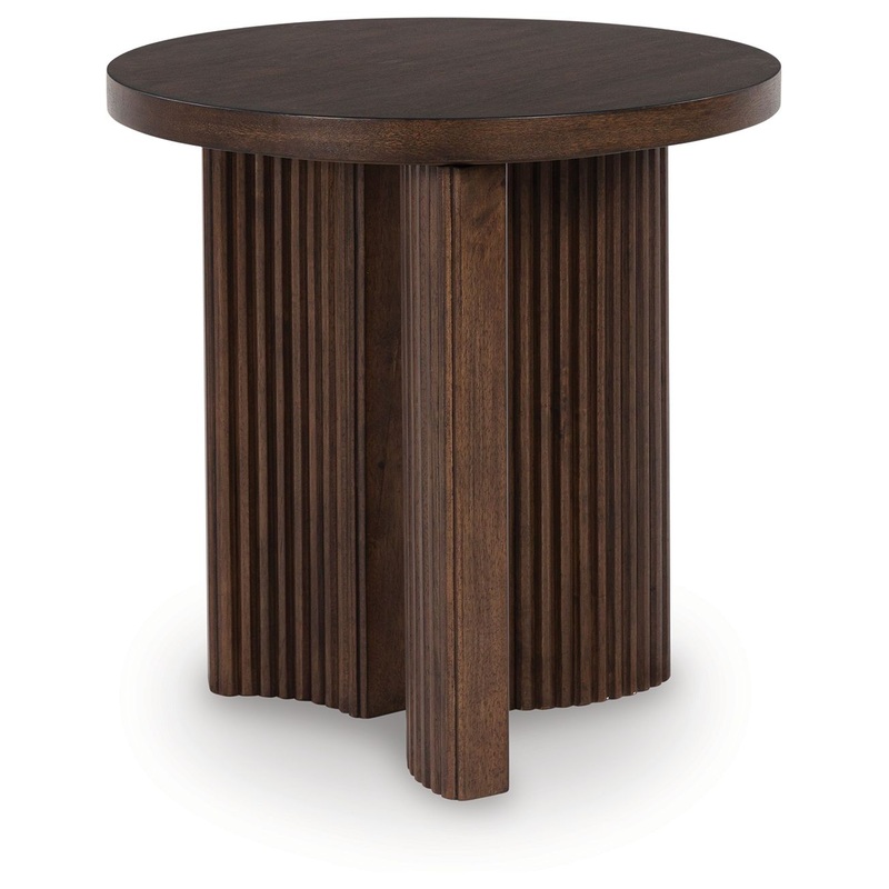 Korestone – Dark Brown – Round End Table