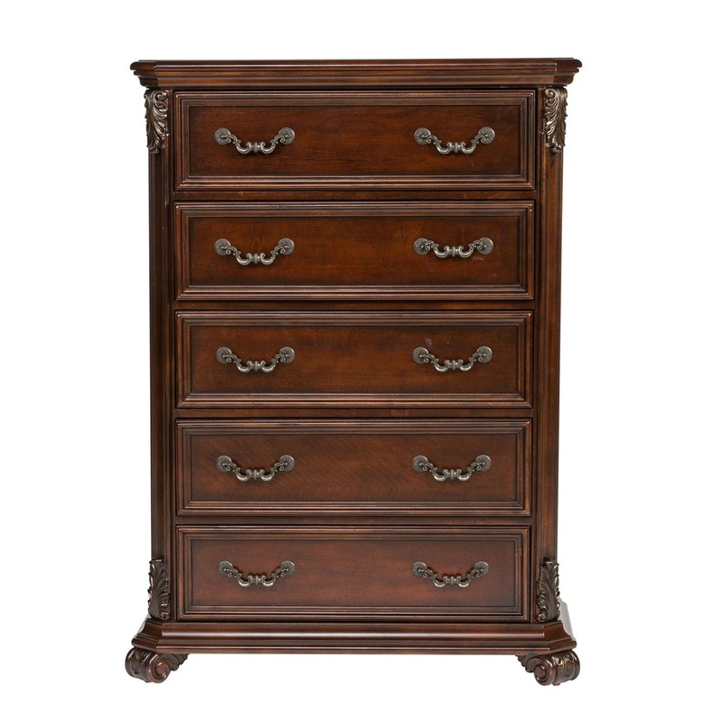 Messina Estates – 5 Drawer Chest – Dark Brown