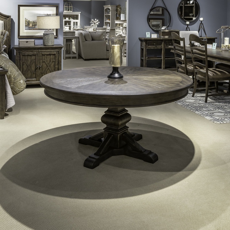 Paradise Valley – Pedestal Table – Dark Brown