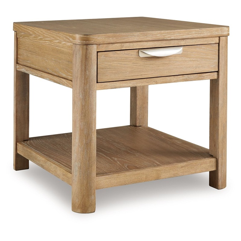 Rencott – Light Brown – Rectangular End Table