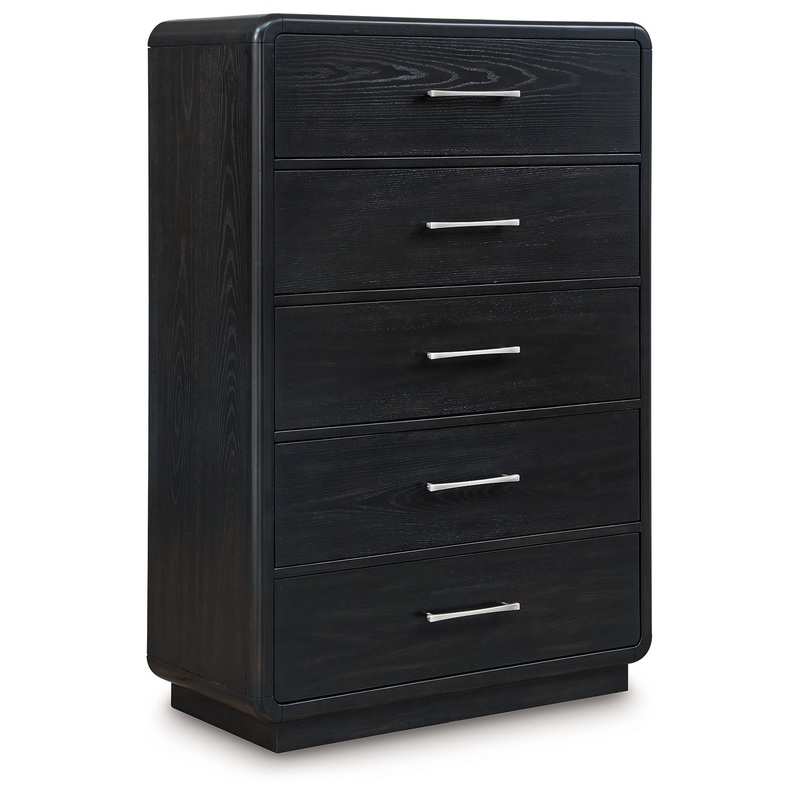 Rowanbeck – Black – Five Drawer Chest