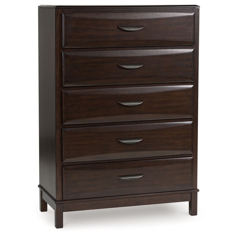Vanmore – Dark Brown – Five Drawer Chest