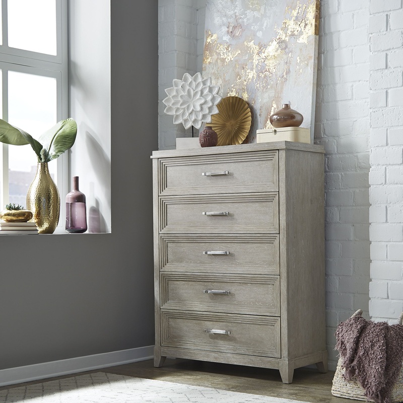 Belmar – 5 Drawer Chest – Washed Taupe