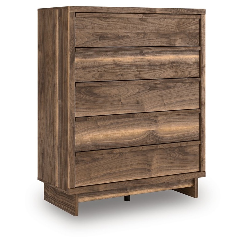 Chirason – Brown – Five Drawer Wide Chest