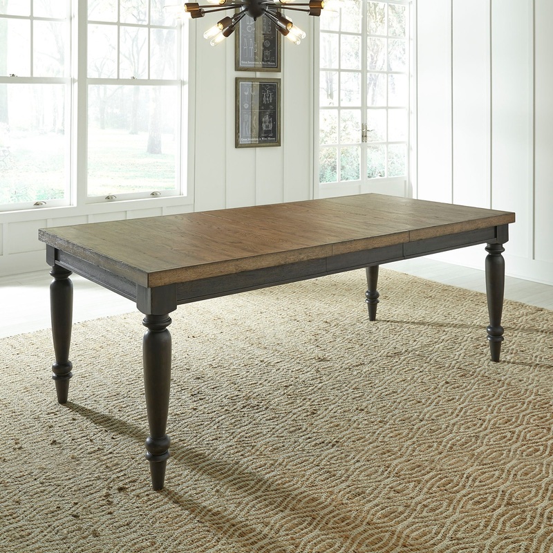Harvest Home – Rectangular Leg Table – Light Brown