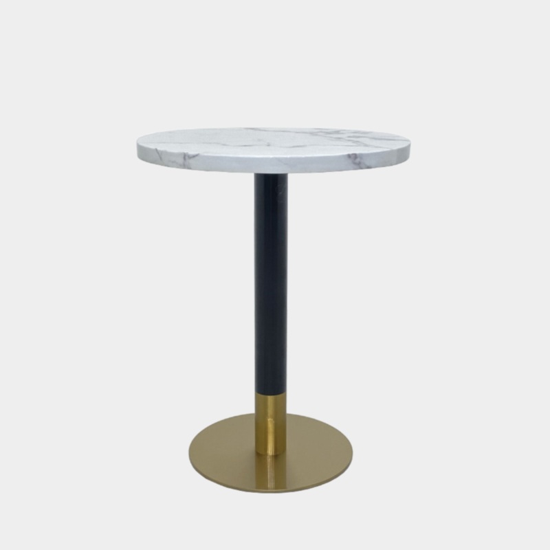 Orbit Continental Tea Height Round Table – Marble