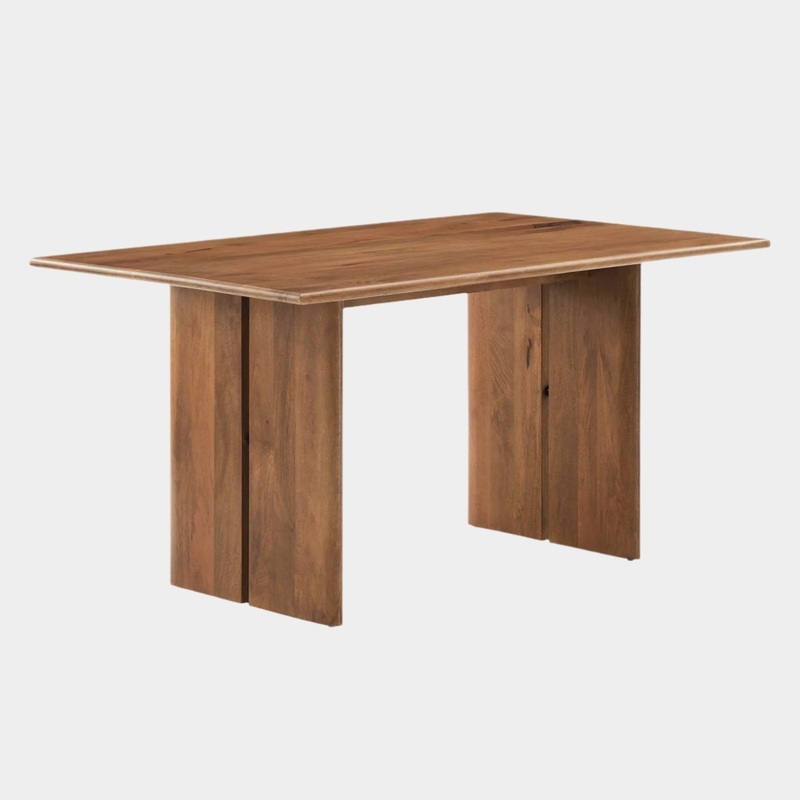 Amistad 60″ Wood Dining Table in Walnut