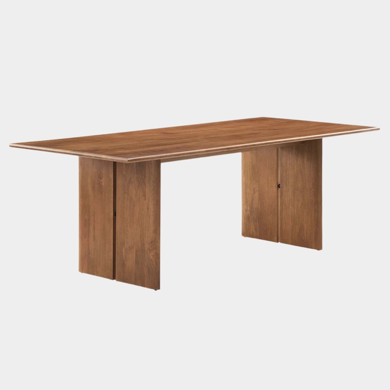 Amistad 86″ Wood Dining Table in Oak