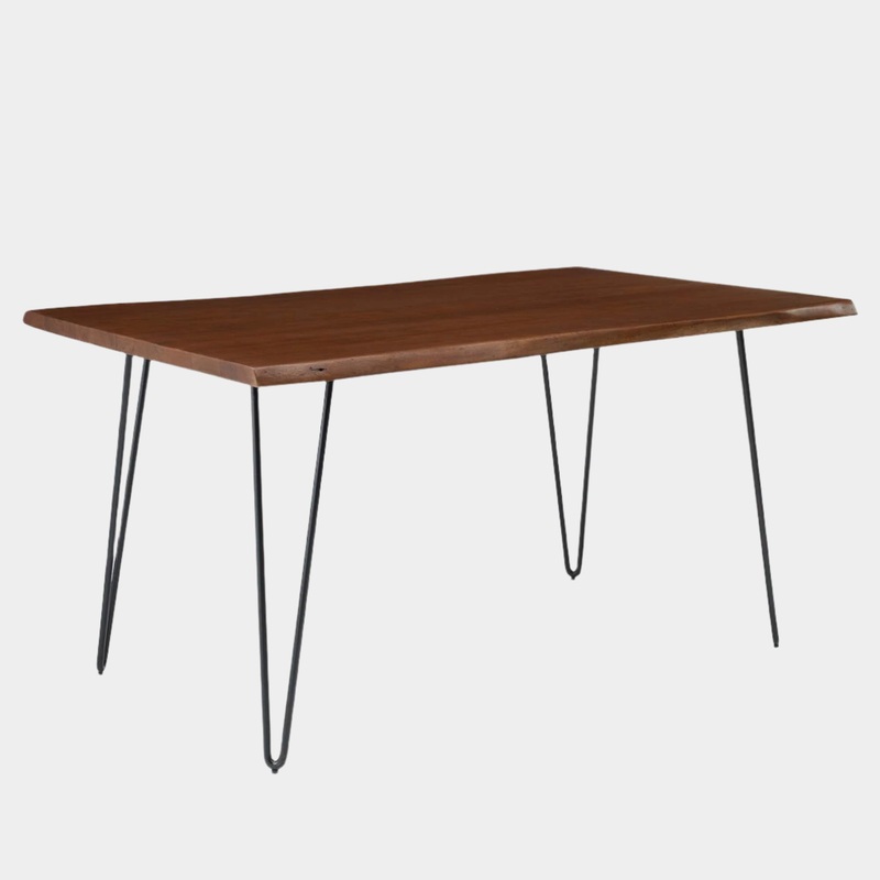 Ardor 74″ Live Edge Acacia Wood Acacia Wood Dining Table