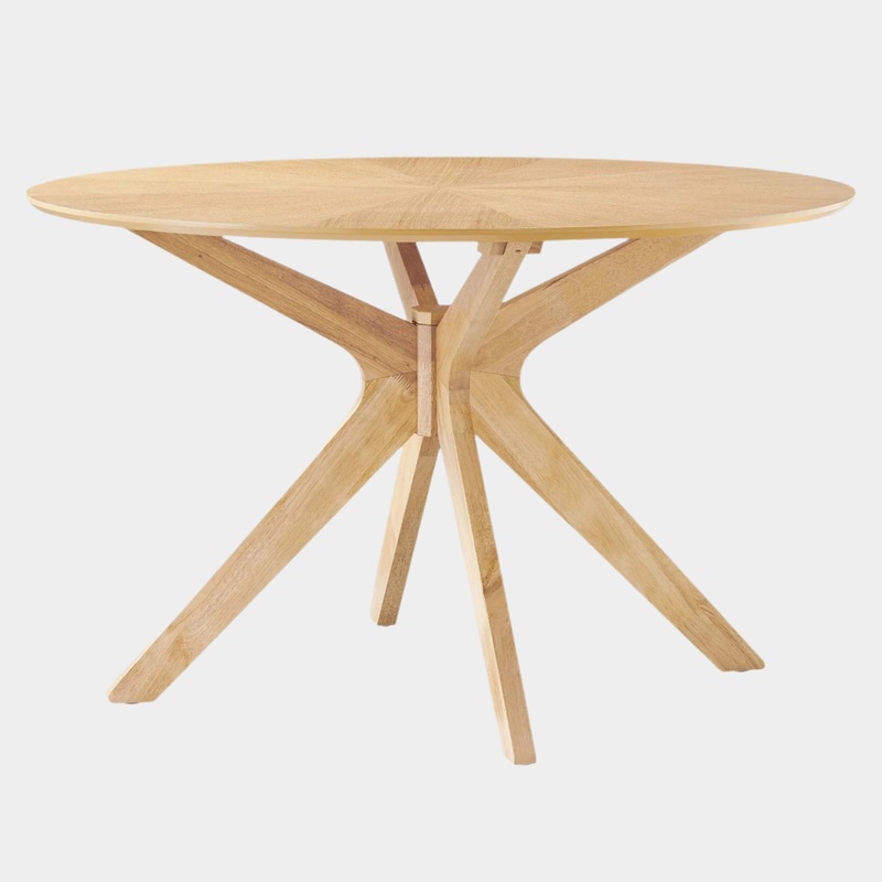 Crossroads Round Wood Dining Table