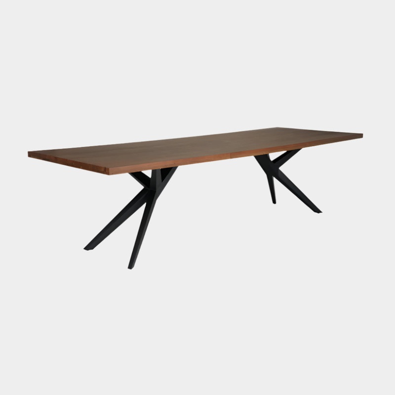 114 inch Straight Edge Dining Table: Airloft Legs