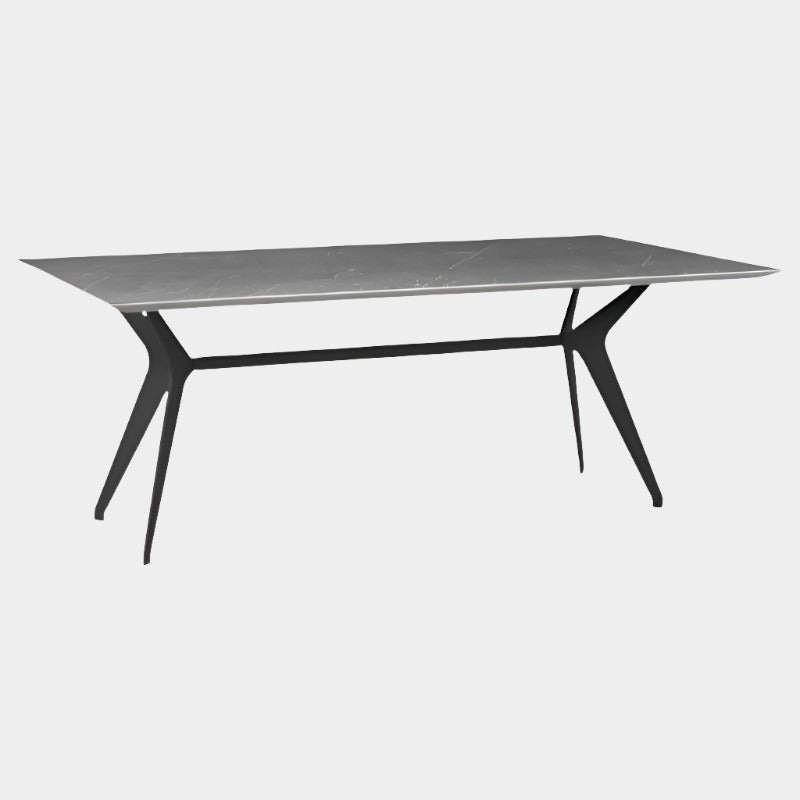 Daniele Dining Table (Grey Ceramic Top)