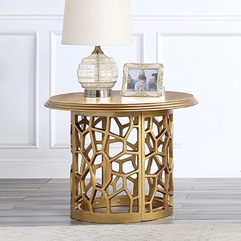 HD-8913G – End Table – Gold