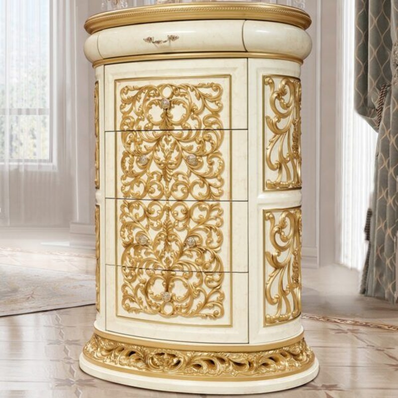 HD-903 – Chest – Ivory With Gold Highlights