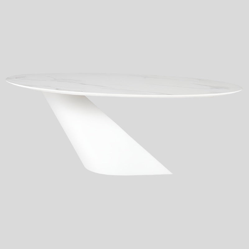 Oblo Dining Table (White Ceramic Top)