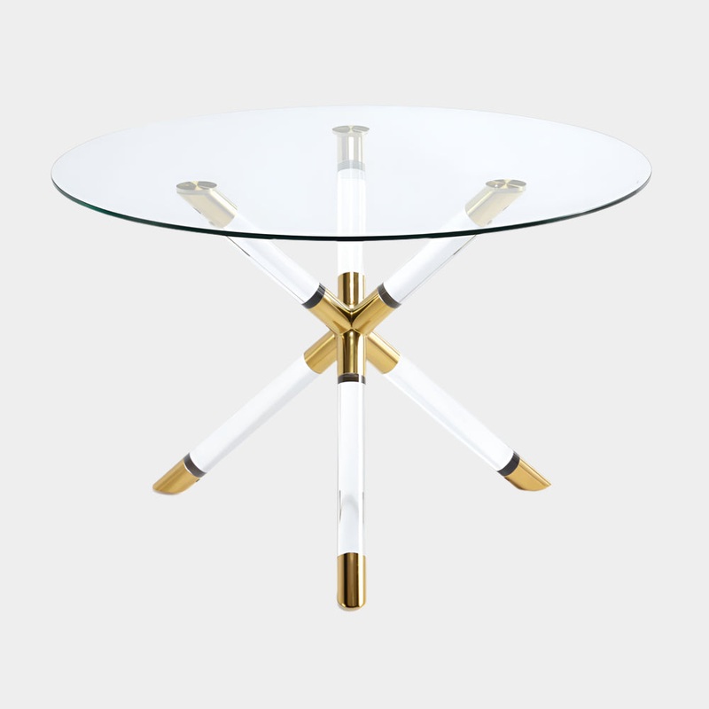 Paloma Dining Table: Gold