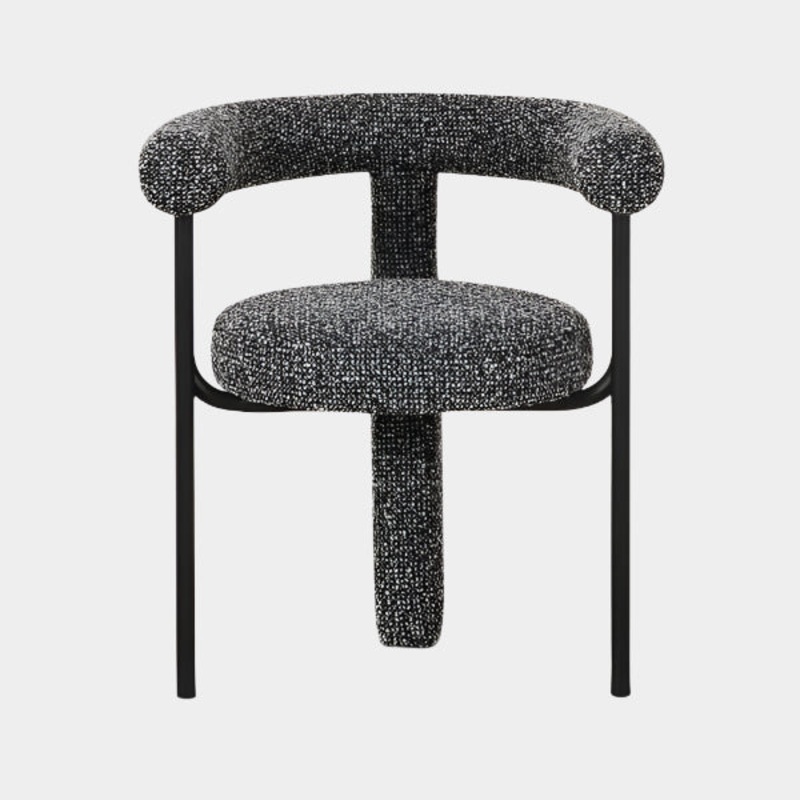 Synn Black Performance Boucle Dining Chair