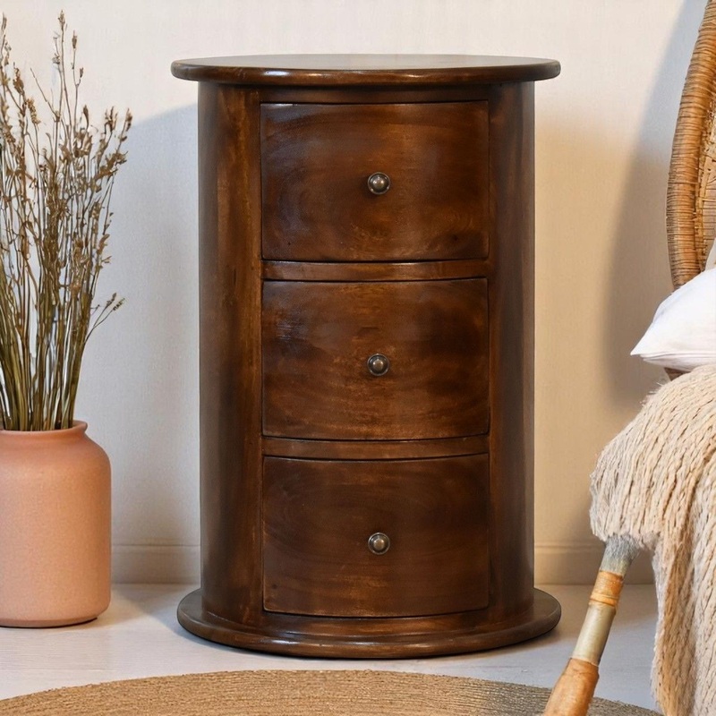 3 Drawer Drum – Chestnut