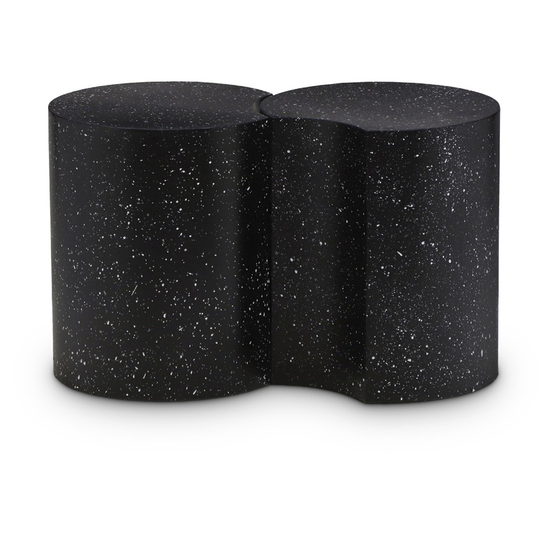 Dimple – 2 Piece Modular End Table – Terazzo Finish