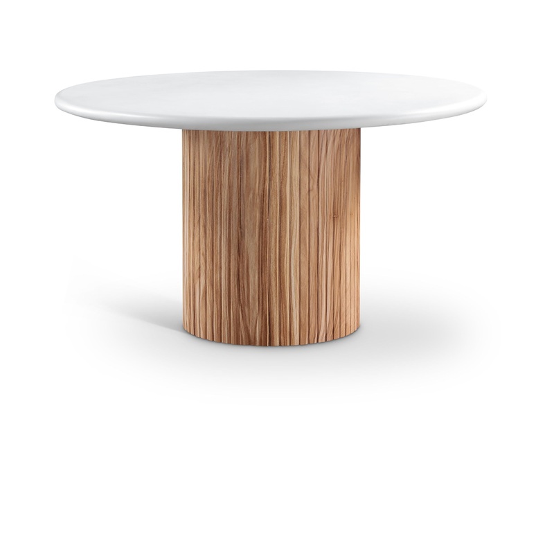 Sanremo – Concrete 53″ Finished Concrete Indoor / Outdoor Dining Table – White