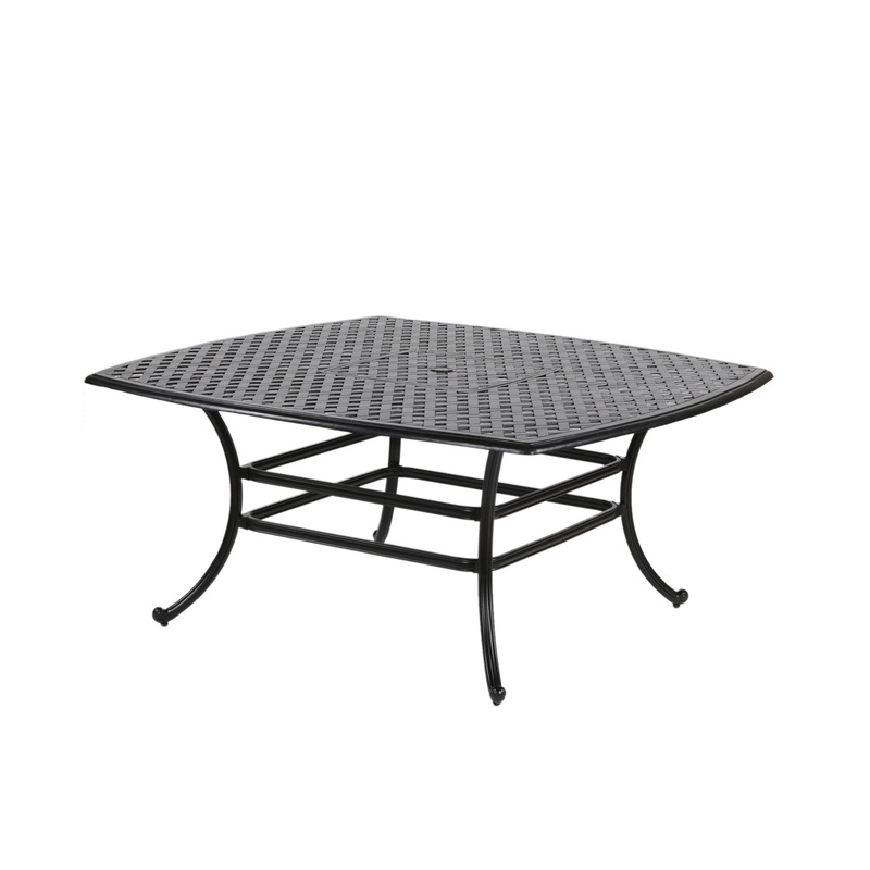 64″ Square Dining Table – Dark Lava Bronze
