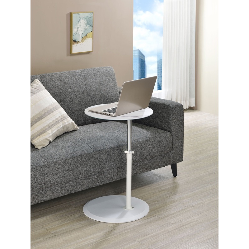 Orbit – 15.5″ End Table With Height Adjustable Marble Textured Top