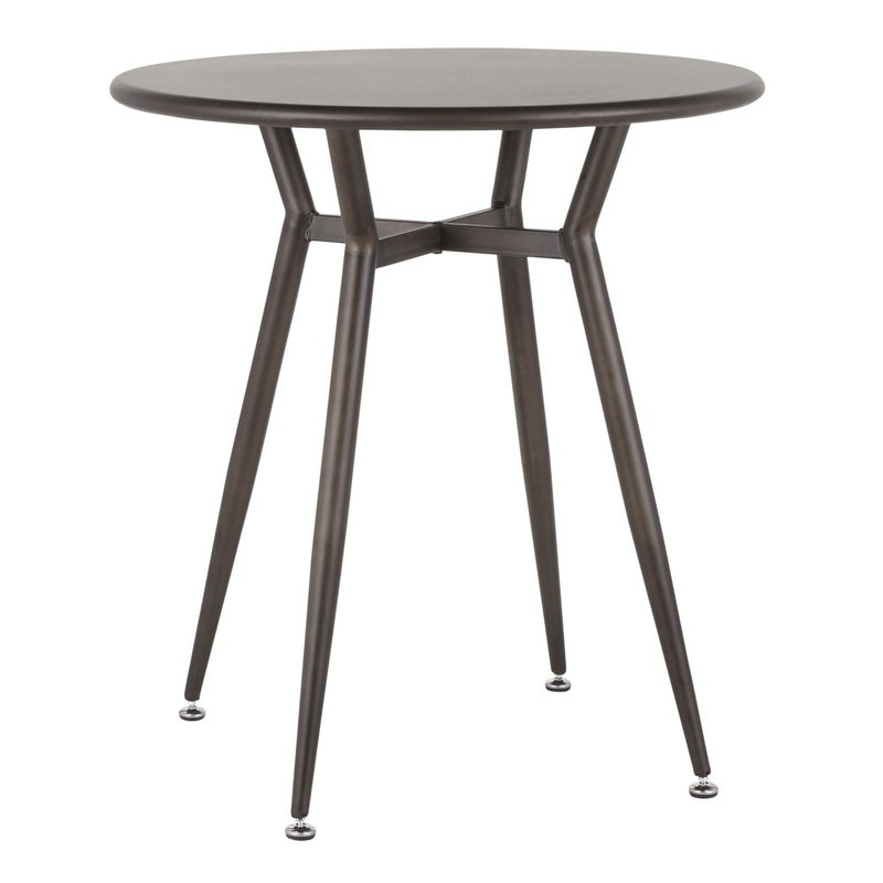 Clara – Round Dinette Table – Antique Metal