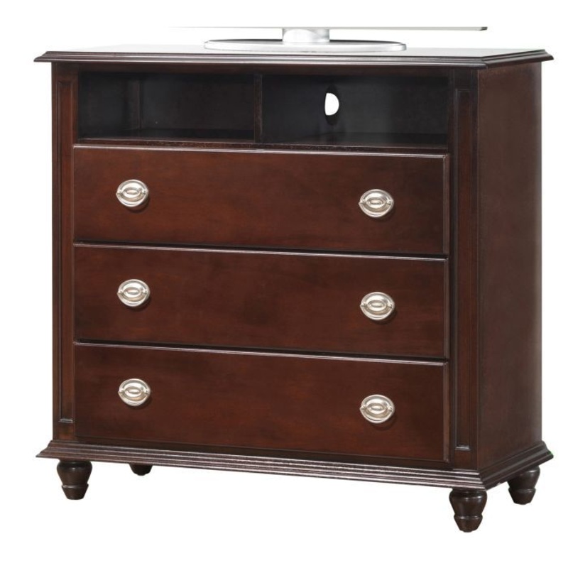 Media Storage Chest Elegant – Cappuccino