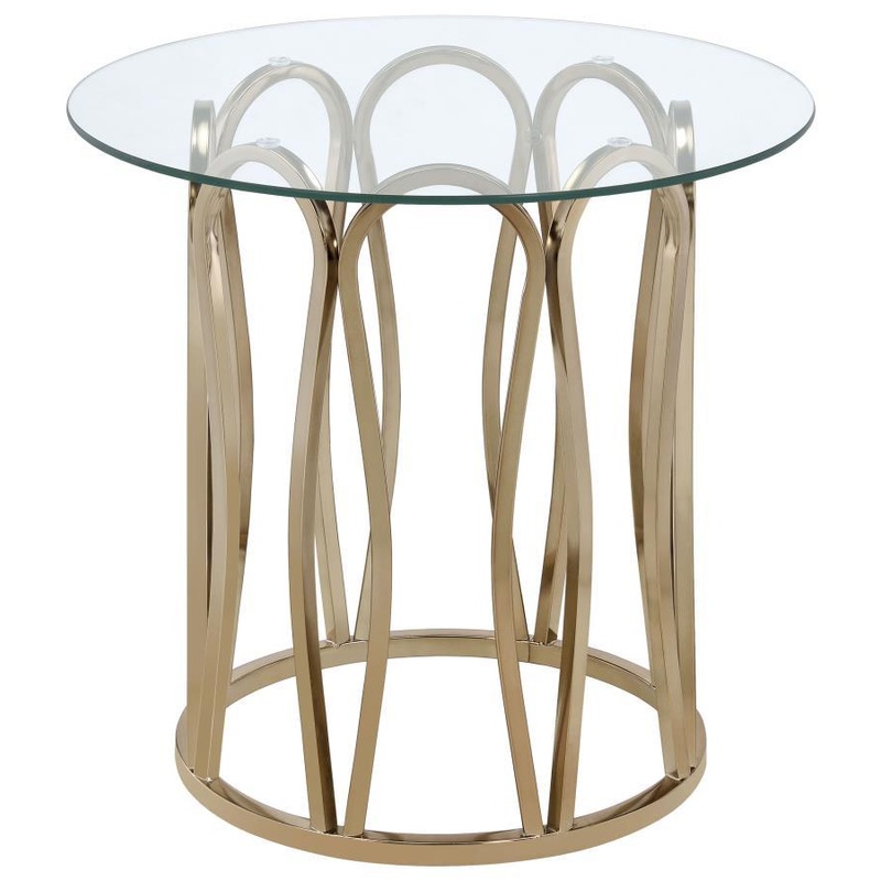 Monett – Round Glass Top Table