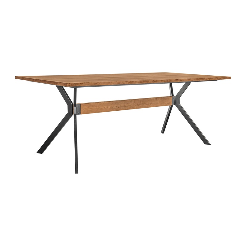 Nevada – Rustic Oak Wood Trestle Base Dining Table
