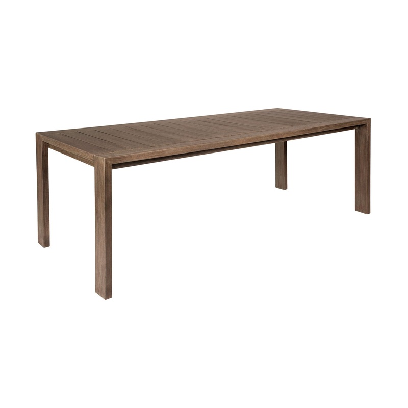 Relic – Outdoor Patio Dining Table – Weathered Eucalyptus