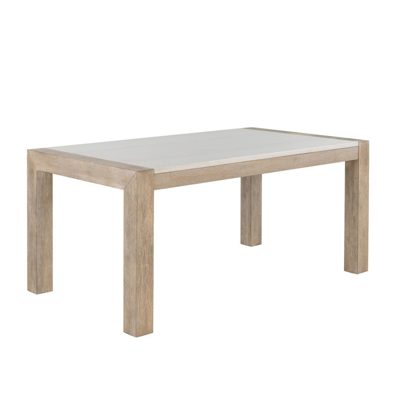 Vanilla – Real Marble Dining Table – Beige / Light Natural
