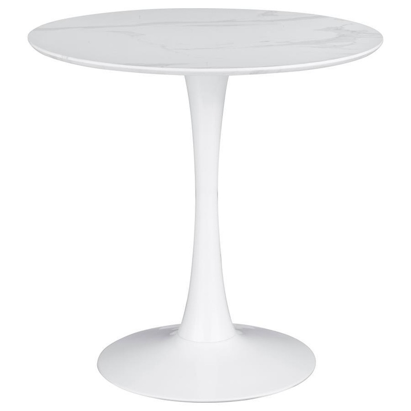 Arkell – Round Faux Marble Top Dining Table
