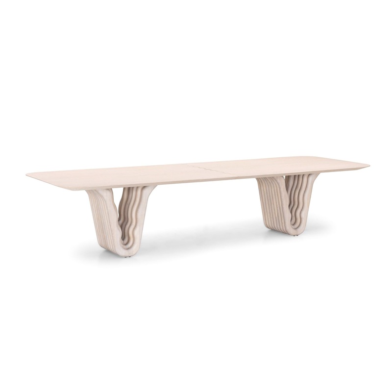 DOLOMITAS Dining Table In Dover Oak 137″