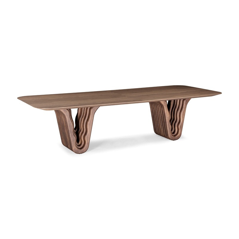 DOLOMITAS Dining Table In Walnut 98″