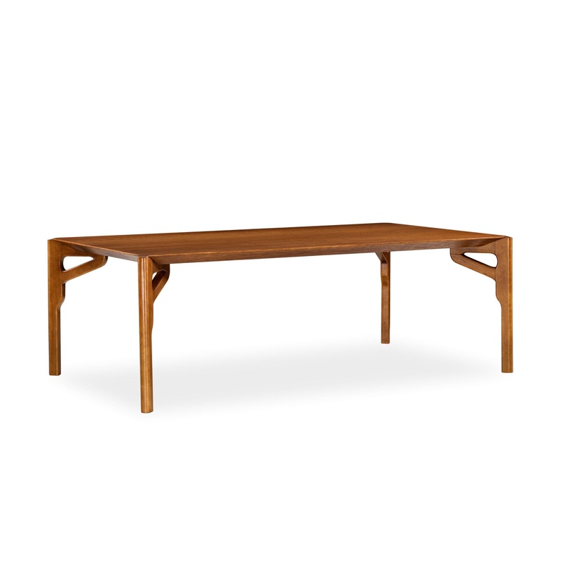 HAWK Dining Table in Almond Oak 87″