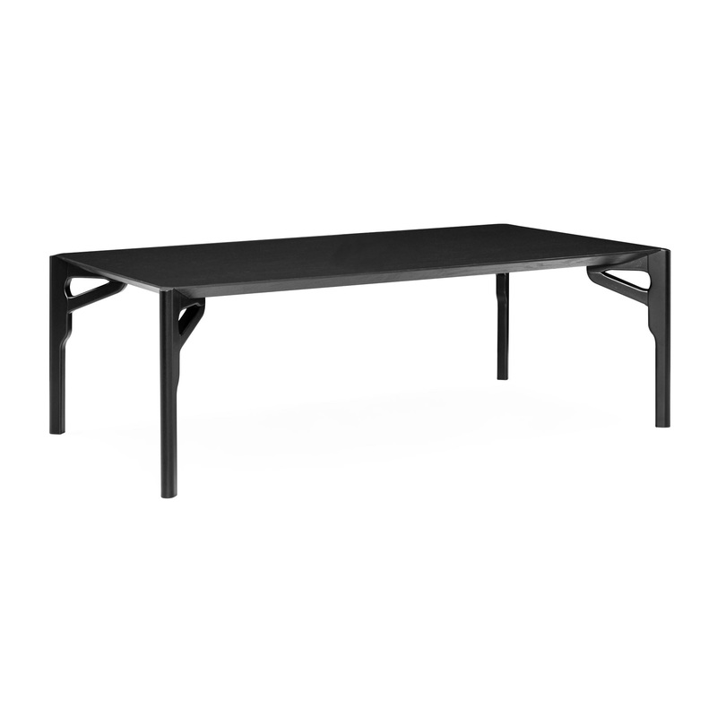HAWK Dining Table in Black Oak 87″