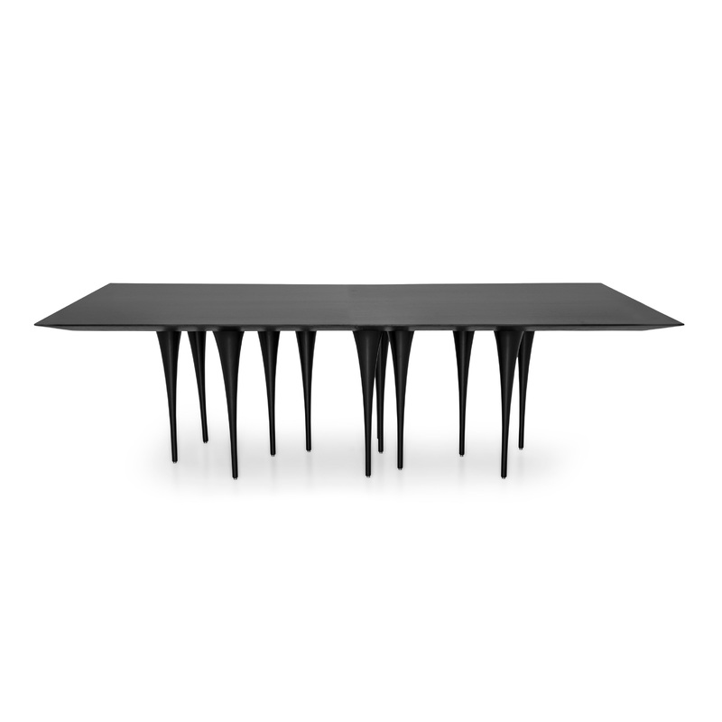 PIN Dining Table in Black 137″