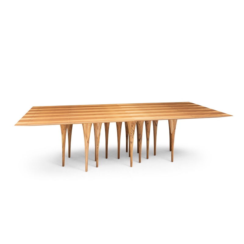 PIN Dining Table in Teak 137″