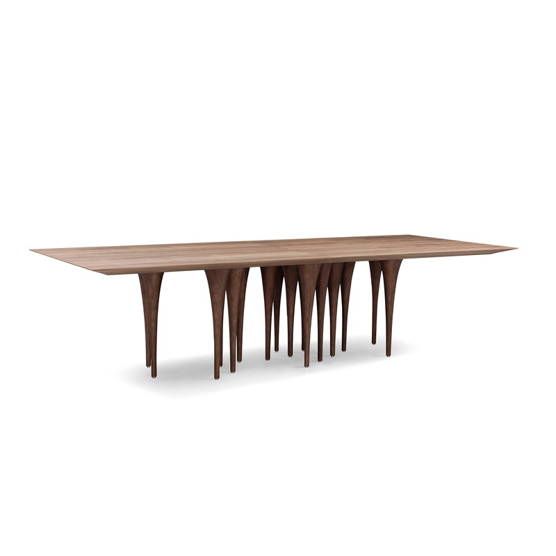 PIN Dining Table in Walnut 98″