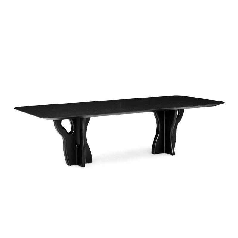 SUMA Dining Table in Black Oak 110″
