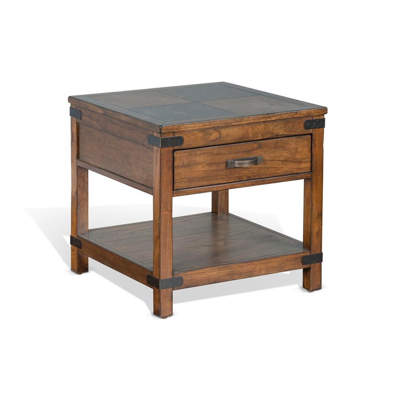Safari – End Table – Dark Brown