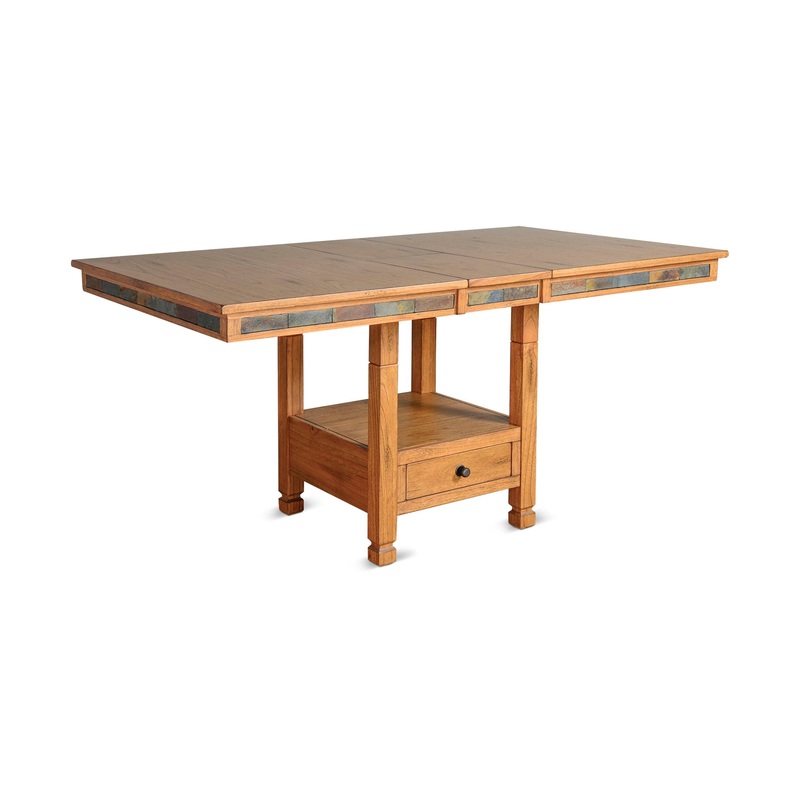 Sedona – Dual Height Dining Table – Light Brown