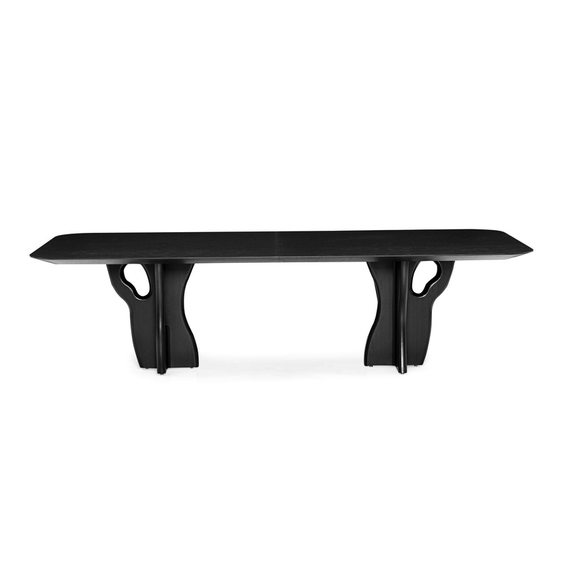 SUMA Dining Table in Black Oak 137″