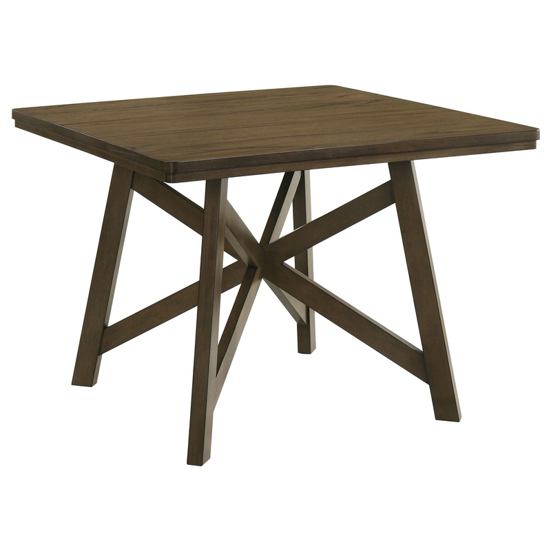 Coaster Furniture Canfield 109178 47-inch Square Counter Height Dining Table – Brown